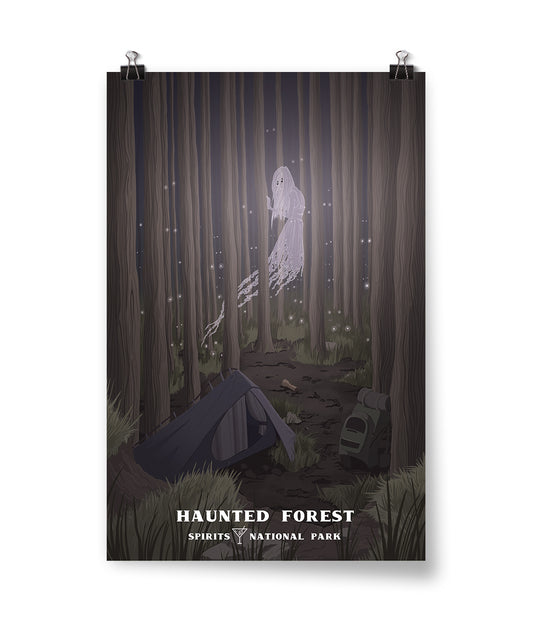 Haunted Forest Spirits National Park Poster image 0