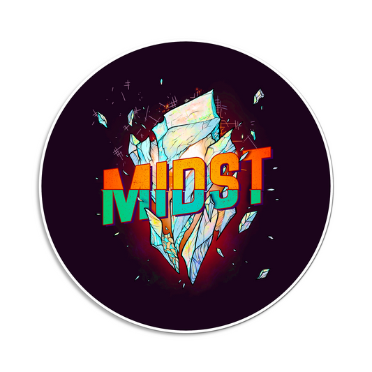 Midst Round Sticker