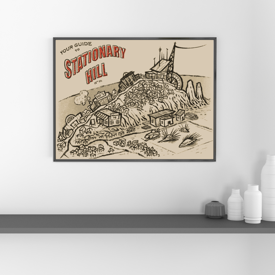Stationary Hill Poster