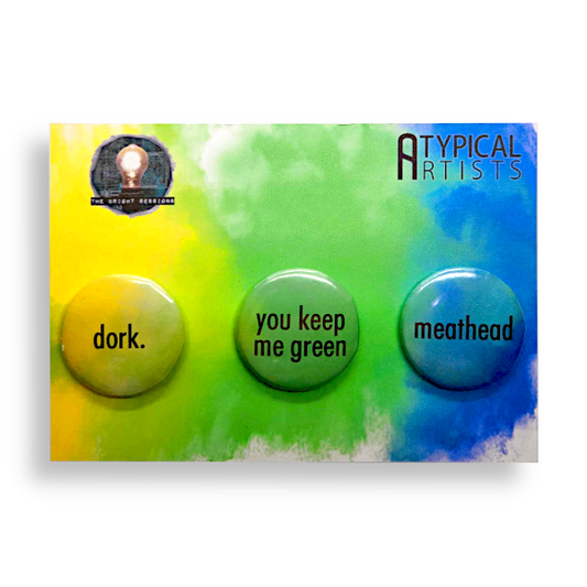 "You Keep Me Green" 3 Button Set (1.25" Buttons) image 0